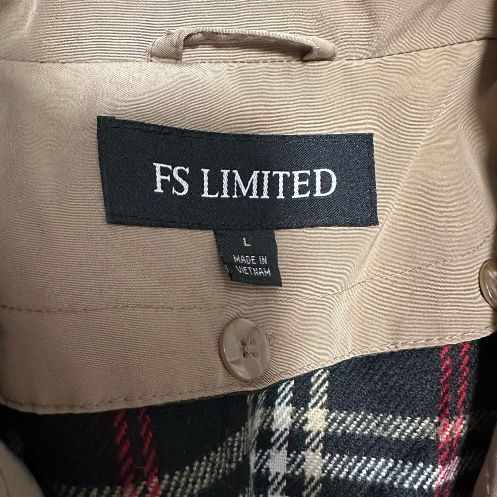 Women’s FS Limited Large 12 - 14 Parka Jacket Coat Black Plaid Lined Pockets - Picture 5 of 9